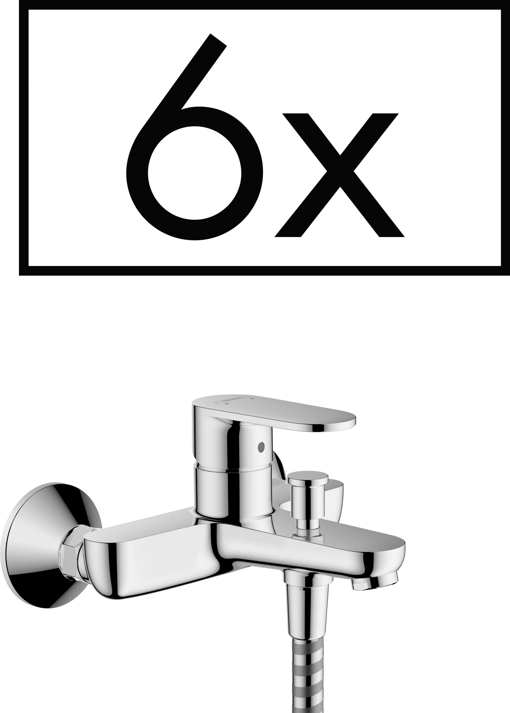 Hansgrohe Vernis Blend Single Lever Bath Mixer For Exposed Installation Projects Pack Chrome