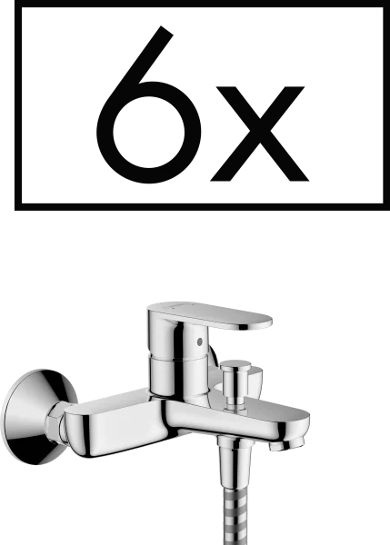 Hansgrohe Vernis Blend Single Lever Bath Mixer For Exposed Installation Projects Pack Chrome