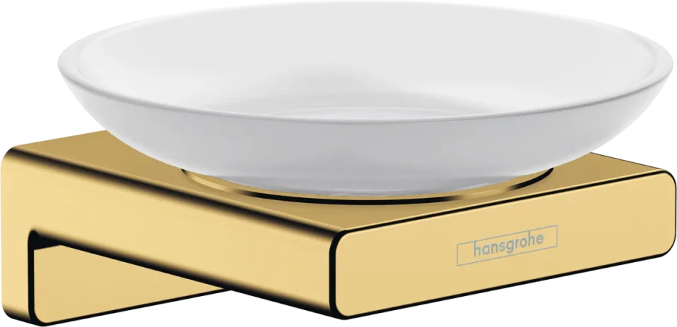 Hansgrohe Addstoris Q Soap Dishes /-basket 125 X 115 X 90mm Gold - Polished product image - Image 1