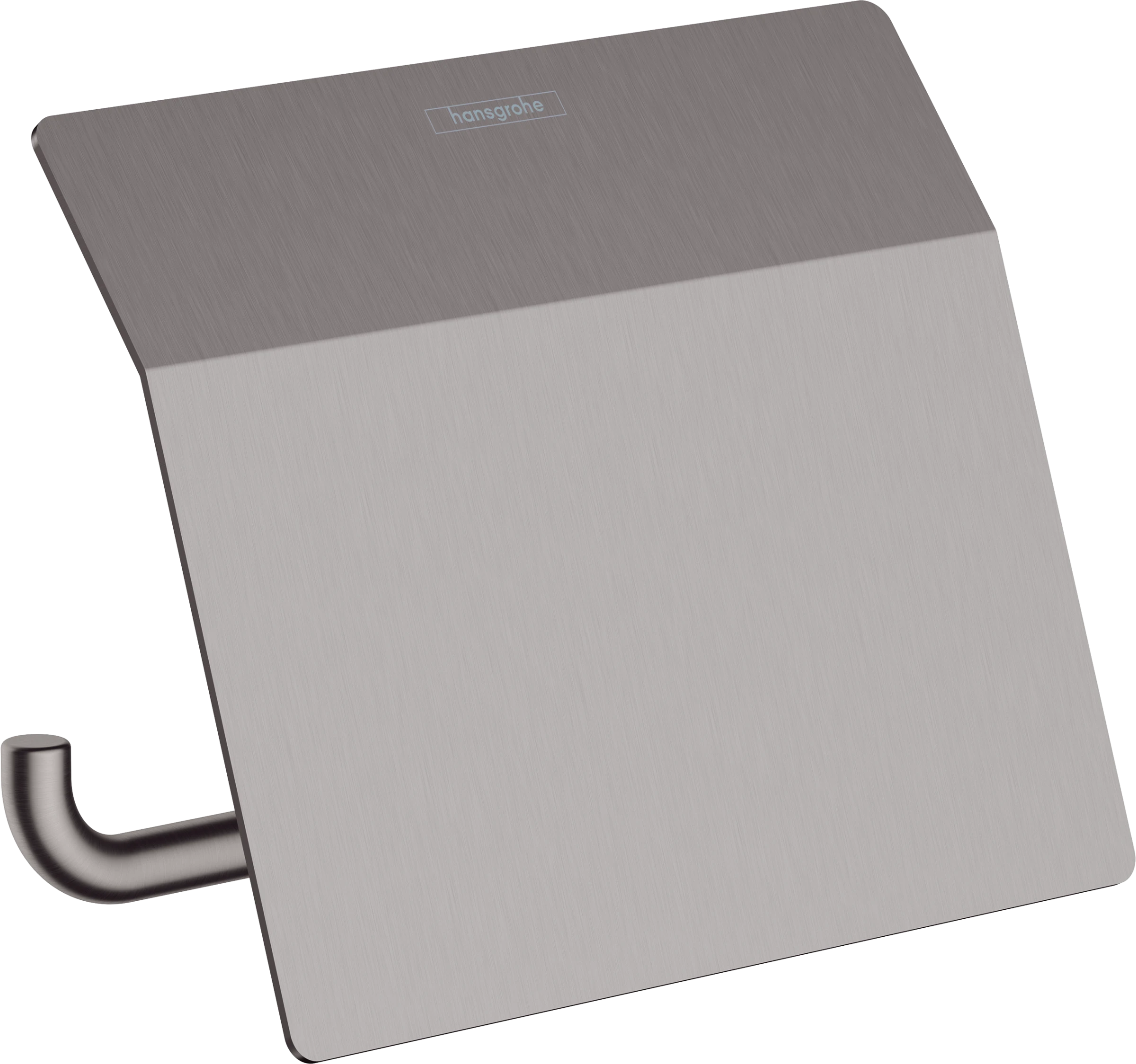 Hansgrohe Addstoris Q Roll Holder With Cover Brushed Black Chrome