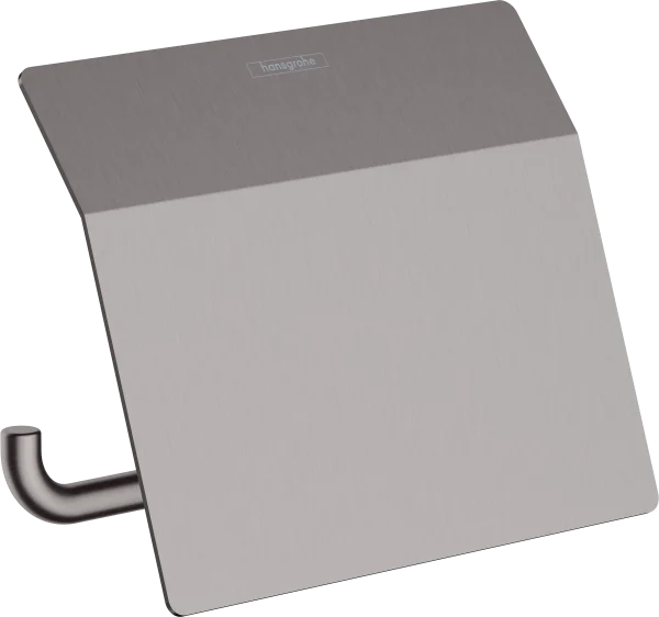 Hansgrohe Addstoris Q Roll Holder With Cover Brushed Black Chrome