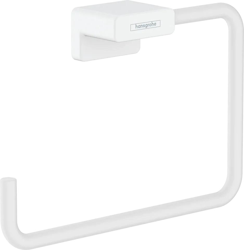 Hansgrohe Addstoris Q Towel Ring 140 X 45 X 200mm White - Matt