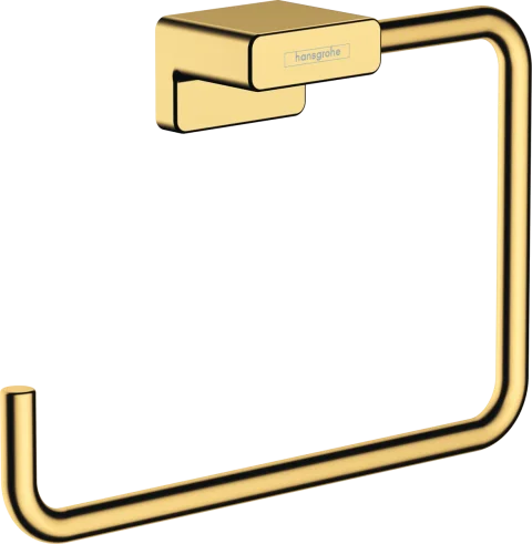 Hansgrohe Addstoris Q Towel Ring 140 X 45 X 200mm Gold - Polished product image - Image 1