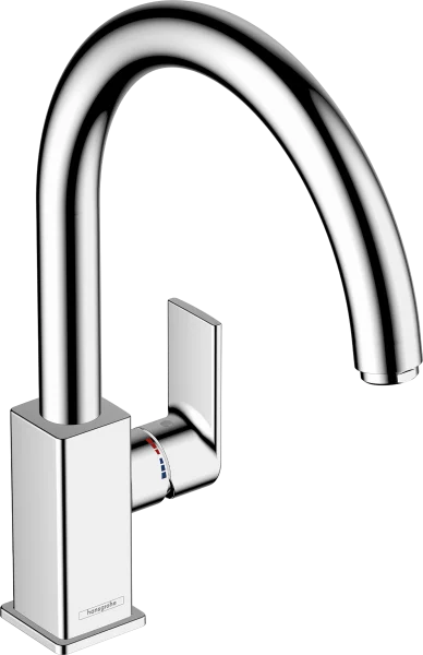 Hansgrohe Vernis Shape M35 Single Lever Kitchen Mixer 210 With Swivel Spout Chrome