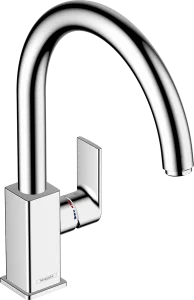 Hansgrohe Vernis Shape M35 Single Lever Kitchen Mixer 210 With Swivel Spout Chrome