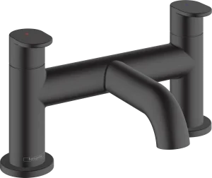 Hansgrohe Vernis Blend 2-hole Rim Mounted Bath Mixer Matt Black