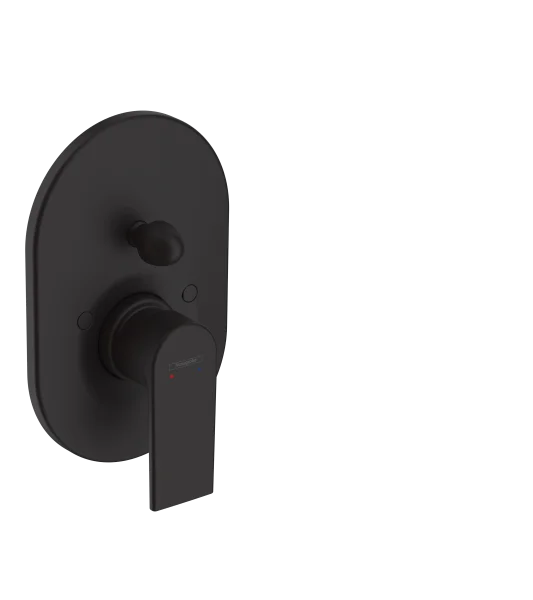 Hansgrohe Vernis Shape Single Lever Bath Mixer For Concealed Installation Matt Black