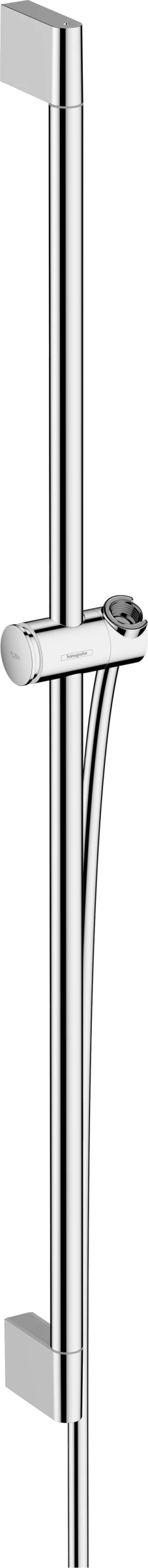 Hansgrohe Unica Shower Bar Pulsify S 90 Cm With Push Slider And Isiflex Shower Hose 160 Cm Chrome