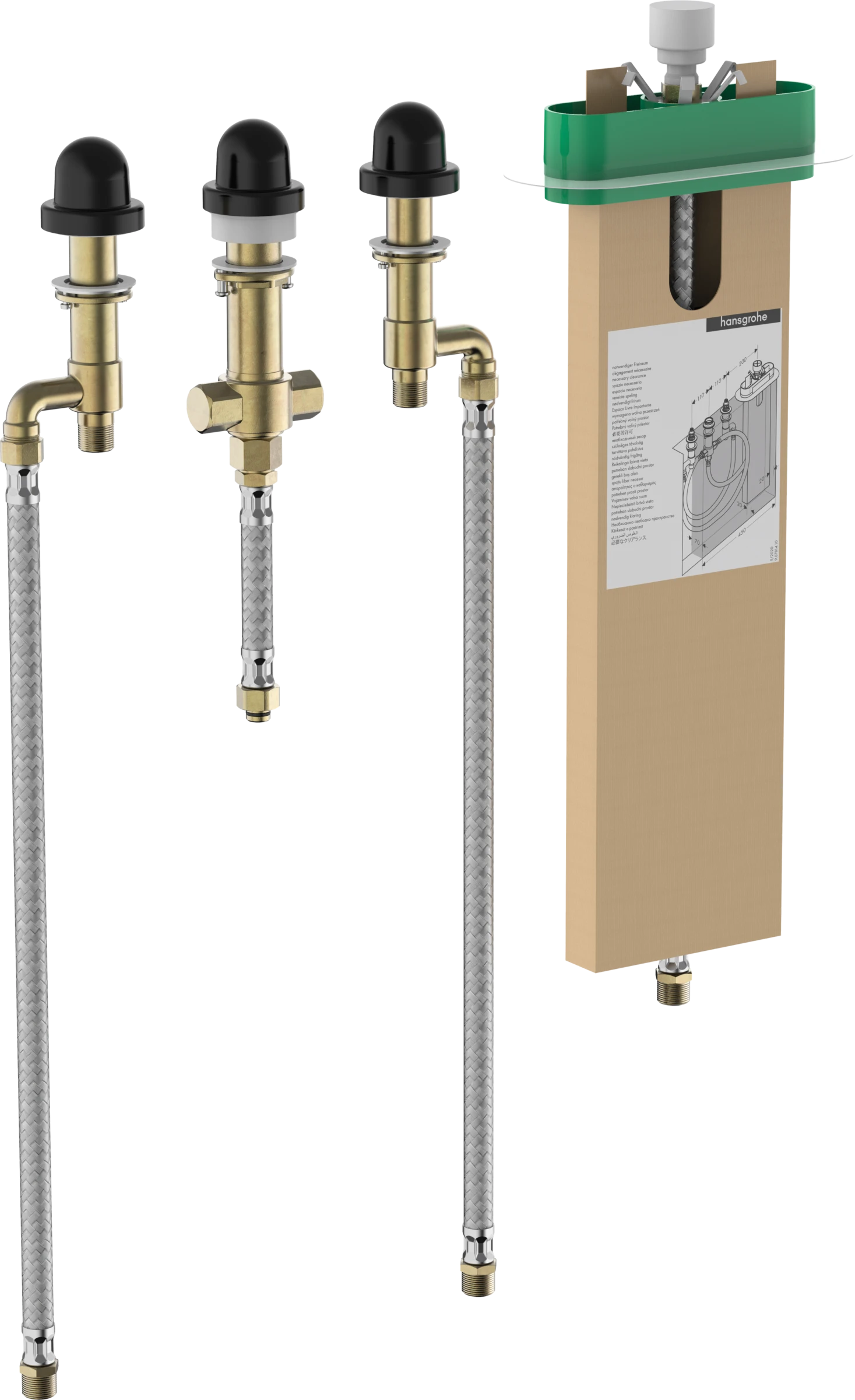 Hansgrohe Basic Set For 4-hole Rim Mounted Bath Mixer