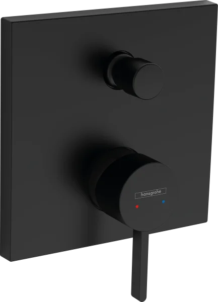 Hansgrohe Finoris Single Lever Bath Mixer For Concealed Installation With Integrated Security Combination According To En1717 Matt Black