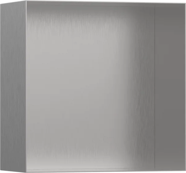 Hansgrohe Xtrastoris Minimalistic Wall Niche Frameless 300/300/140 Brushed Stainless Steel