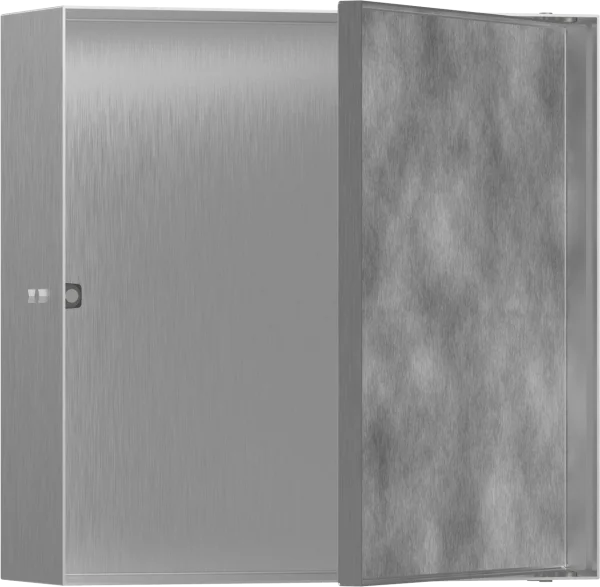 Hansgrohe Xtrastoris Rock Wall Niches 480 X 415 X 120mm Stainless Steel - Brushed