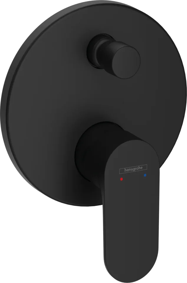 Hansgrohe Rebris S Bath Mixers Concealed 220 X 182 X 135mm Black - Matt product image - Image 1