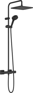 Hansgrohe Vernis Shape Showerpipes With Thermostatic Mixer 1100 X 360 X 115mm Black - Matt