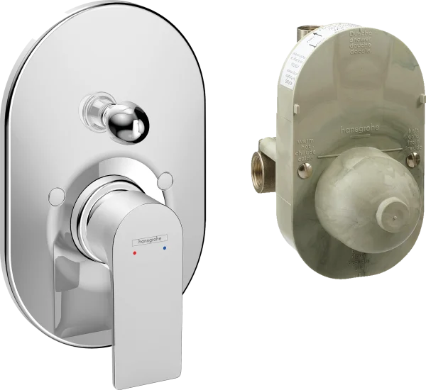 Hansgrohe Rebris E Bath Mixers Concealed 460 X 241 X 105mm Chrome