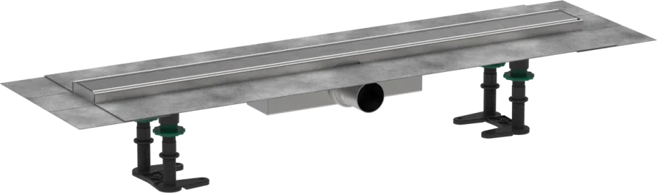 Hansgrohe Raindrain Compact Shower Wastes 883 X 155 X 132mm Stainless Steel - Brushed product image - Image 1