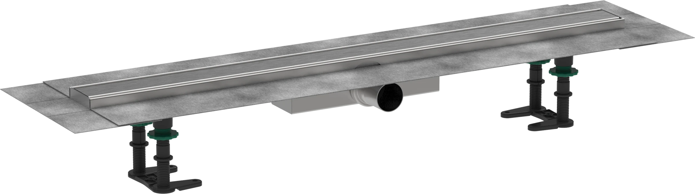 Hansgrohe Raindrain Compact Shower Wastes 983 X 155 X 132mm Stainless Steel - Brushed