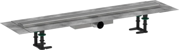 Hansgrohe Raindrain Compact Shower Wastes 983 X 155 X 132mm Stainless Steel - Brushed