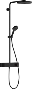 Hansgrohe Pulsify S Showerpipes With Thermostatic Mixer 1187 X 365 X 180mm Black - Matt