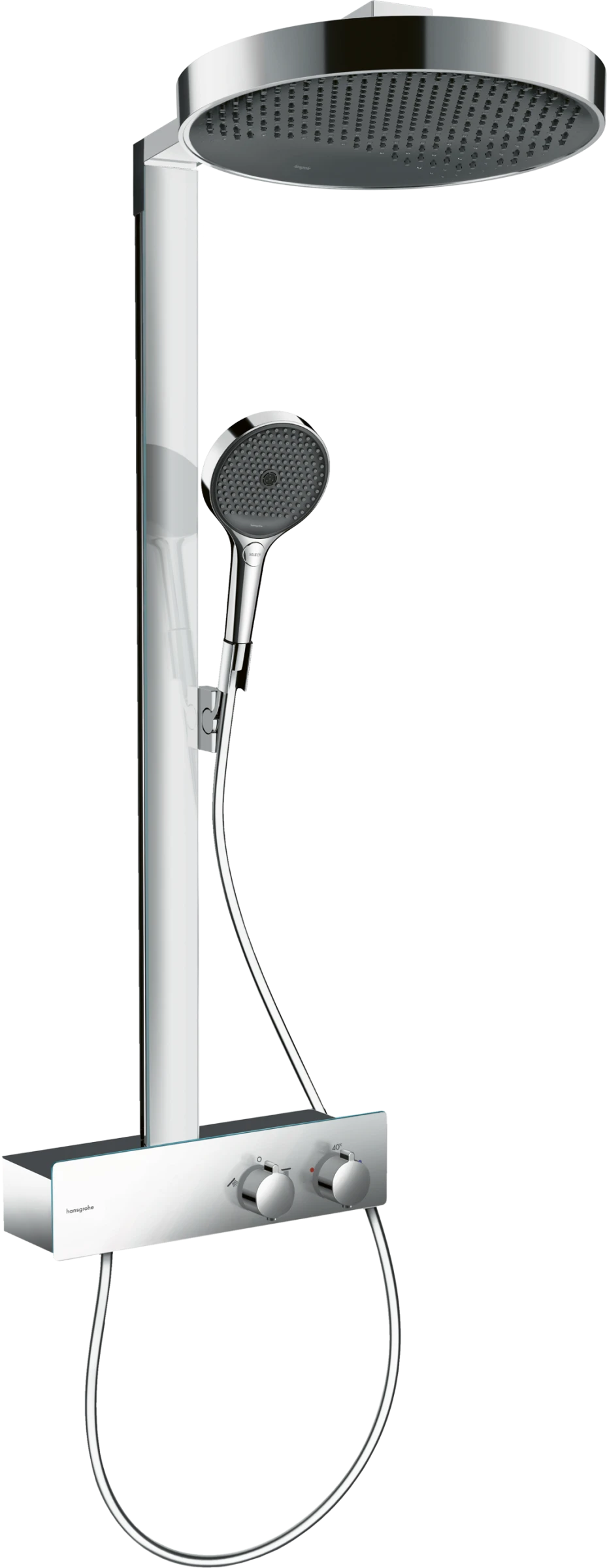 Hansgrohe Rainfinity Showerpipes With Thermostatic Mixer 1100 X 360 X 275mm Chrome