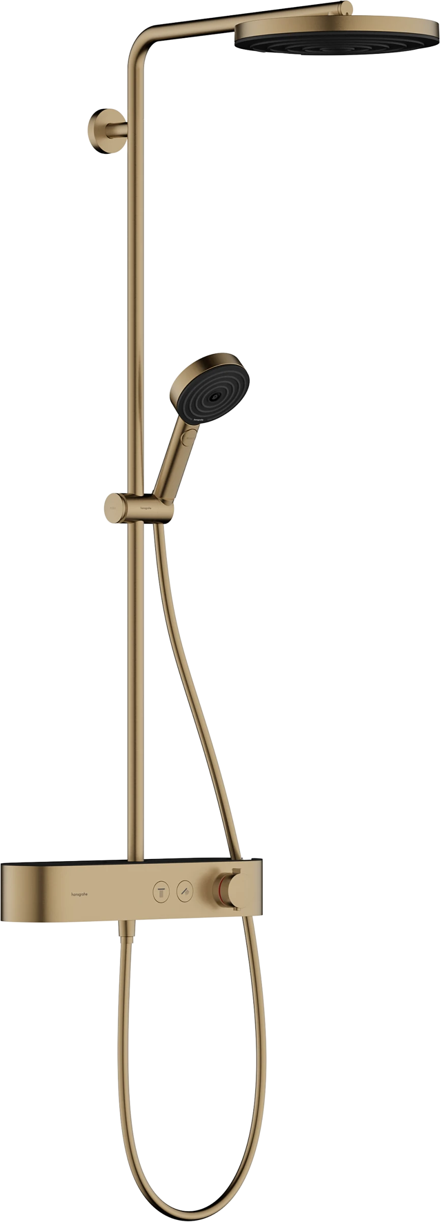 Hansgrohe Pulsify S Showerpipes With Thermostatic Mixer 1185 X 360 X 165mm Bronze - Brushed