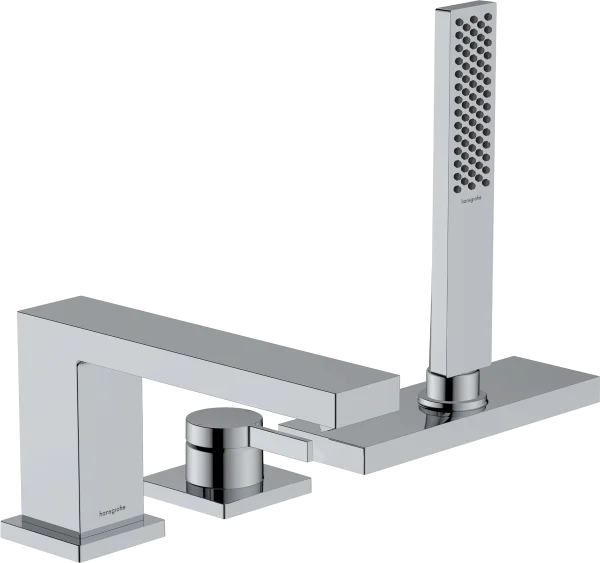 Hansgrohe Tecturis E Bath Mixers Concealed 540 X 280 X 220mm Gunmetal/chrome - Brushed