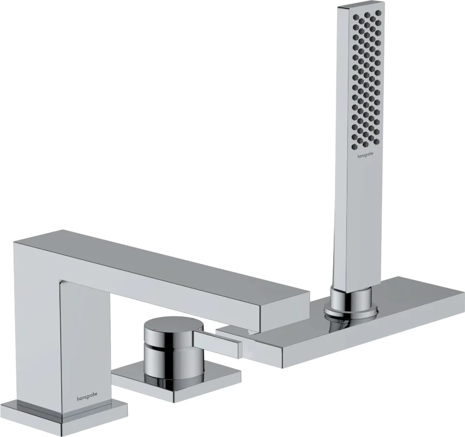 Hansgrohe Tecturis E Bath Mixers Concealed 540 X 280 X 220mm Gunmetal/chrome - Brushed product image - Image 1