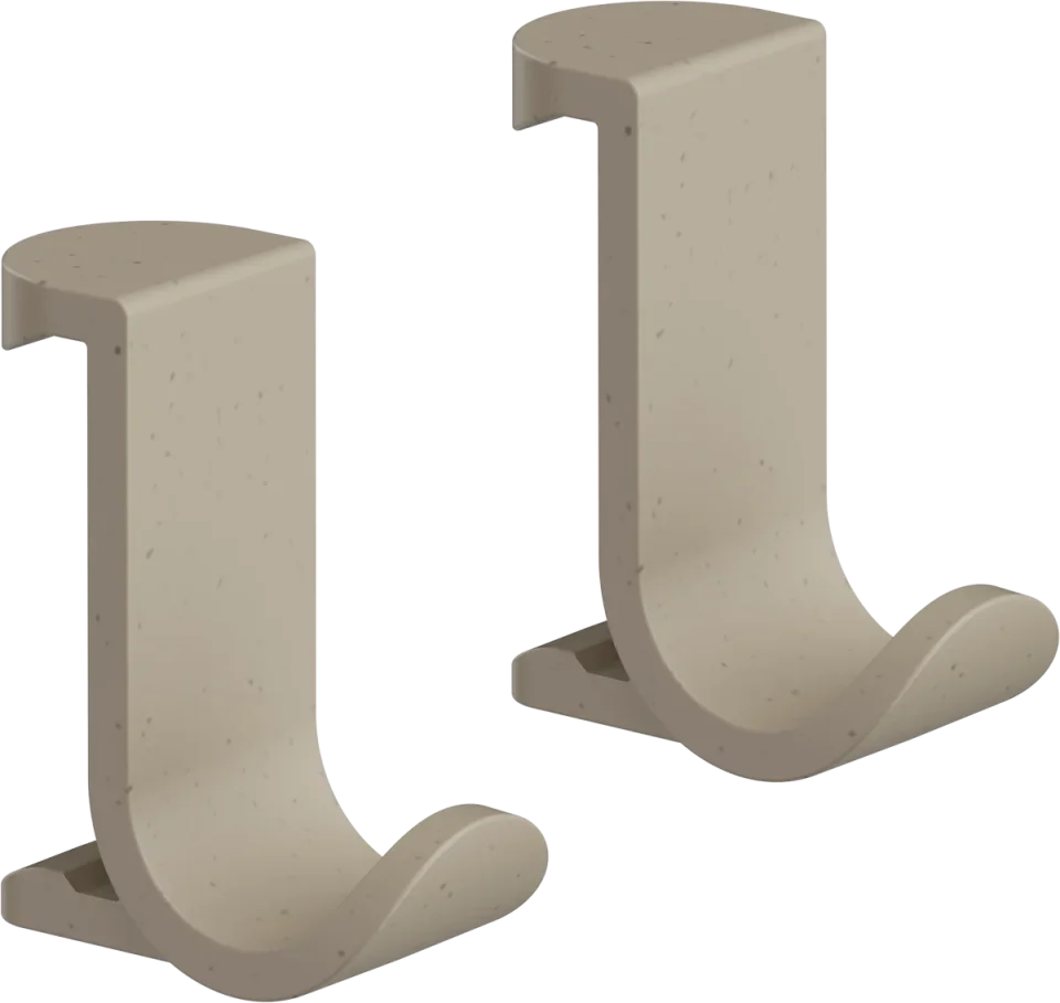 Hansgrohe Wallstoris Planet Edition Hooks 110 X 60 X 45mm Sand product image - Image 1