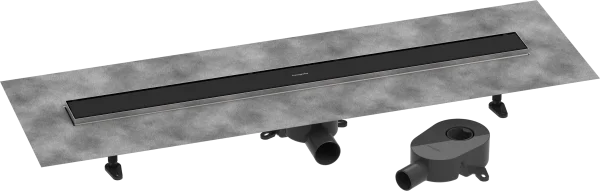 Hansgrohe Raindrain Go Shower Wastes 1083 X 163 X 132mm Black - Matt
