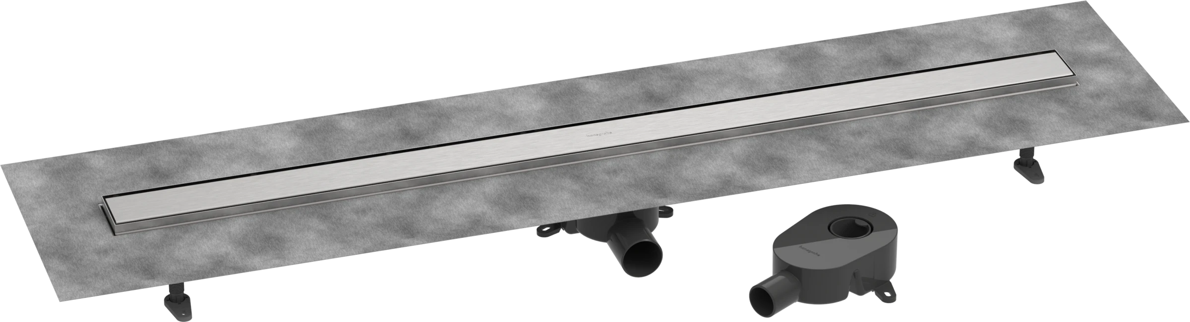 Hansgrohe Raindrain Go Shower Wastes 1383 X 163 X 132mm Stainless Steel - Brushed