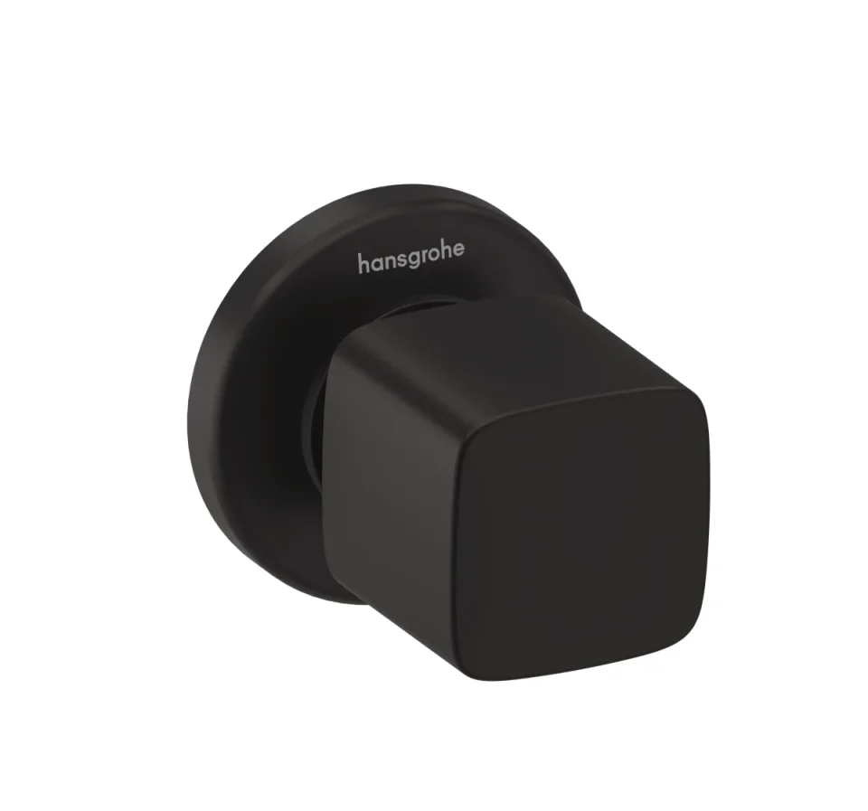 Hansgrohe Metris Shut-off Valves 130 X 110 X 85mm Black - Matt product image - Image 1