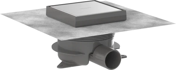 Hansgrohe Raindrain Spot Plus Shower Wastes 464 X 273 X 104mm Stainless Steel - Brushed