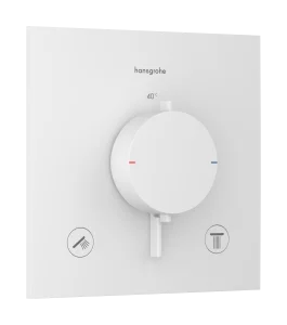 Hansgrohe Ecostat Comfort E Thermostatic Shower Mixer Concealed 262 X 233 X 168mm White - Matt
