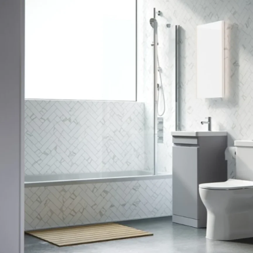 Saneux Stetson 1700x700mm Bath Single Ended & Bath Legs detail view - Image 4