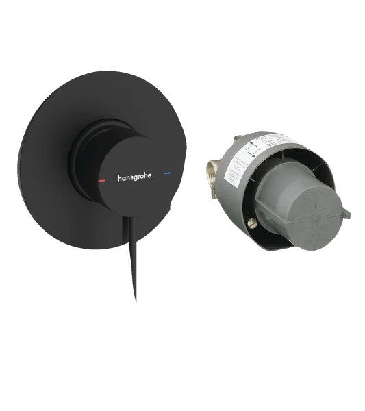 Hansgrohe Zesis S Shower Mixers Concealed 219 X 185 X 139mm Black - Matt