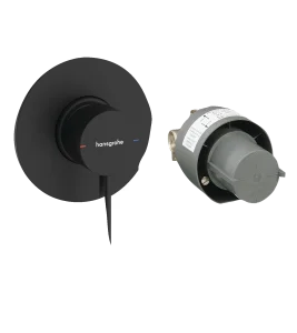 Hansgrohe Zesis S Shower Mixers Concealed 219 X 185 X 139mm Black - Matt