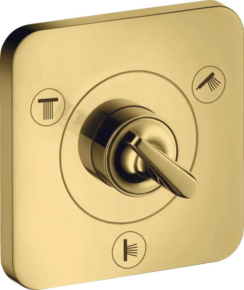 Axor Citterio E Manual Shut-off & Diverter Valves 300 X 206 X 136mm Gold - Polished product image - Image 1