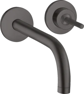 Axor Uno Single Lever Basin Mixer For Concealed Installation Wall-mounted With Spout 165 Mm And Escutcheons Brushed Black Chrome