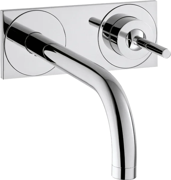 Axor Uno Single Lever Basin Mixer For Concealed Installation Wall-mounted With Spout 225 Mm And Plate Chrome