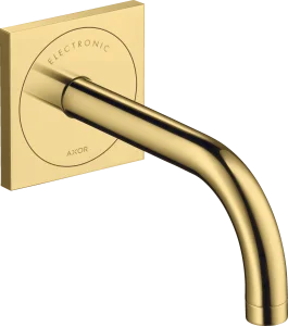 Axor Uno Electronic Basin Mixer For Concealed Installation Wall-mounted With Spout 165 Mm Gold Polished