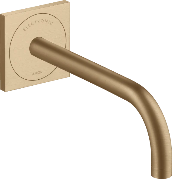 Axor Uno Electronic Basin Mixer For Concealed Installation Wall-mounted With Spout 225 Mm Brushed Bronze