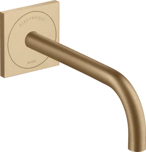 Axor Uno Electronic Basin Mixer For Concealed Installation Wall-mounted With Spout 225 Mm Brushed Bronze