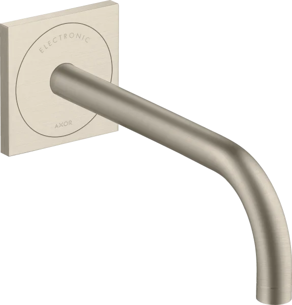 Axor Uno Electronic Basin Mixer For Concealed Installation Wall-mounted With Spout 225 Mm Brushed Nickel
