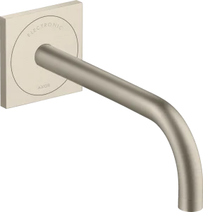 Axor Uno Electronic Basin Mixer For Concealed Installation Wall-mounted With Spout 225 Mm Brushed Nickel