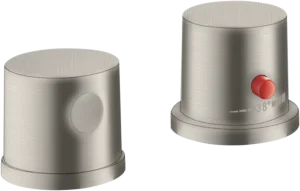 Axor Uno 2-hole Rim-mounted Thermostatic Bath Mixer Stainless Steel