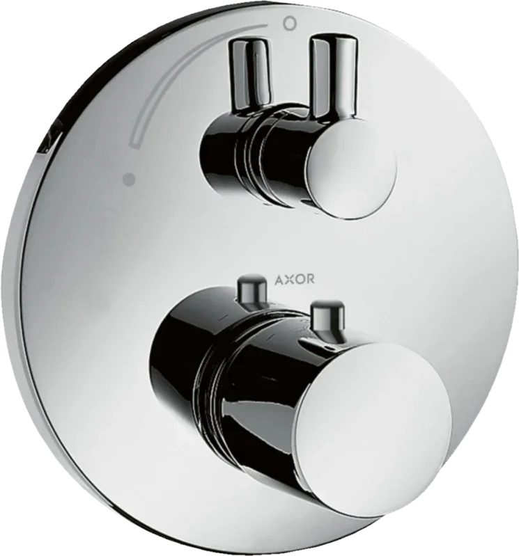Axor Uno Thermostatic Mixer For Concealed Installation With Shut-off Valve Chrome product image - Image 2