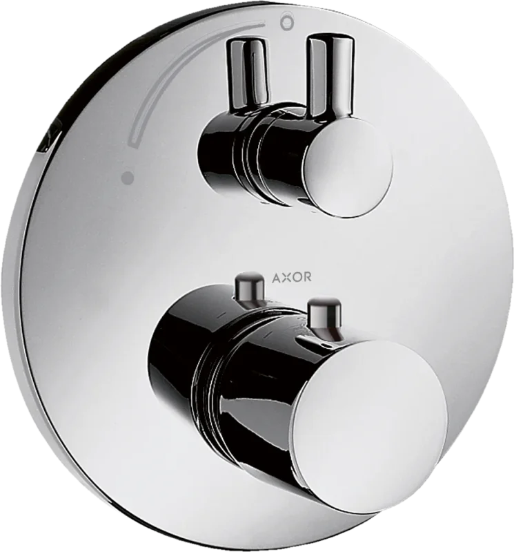 Axor Uno Thermostatic Shower Mixer Concealed 217 X 187 X 135mm Gunmetal/chrome - Polished product image - Image 1
