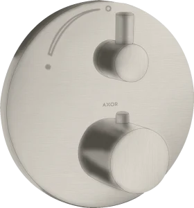 Axor Uno Thermostatic Mixer For Concealed Installation With Shut-off Valve Stainless Steel
