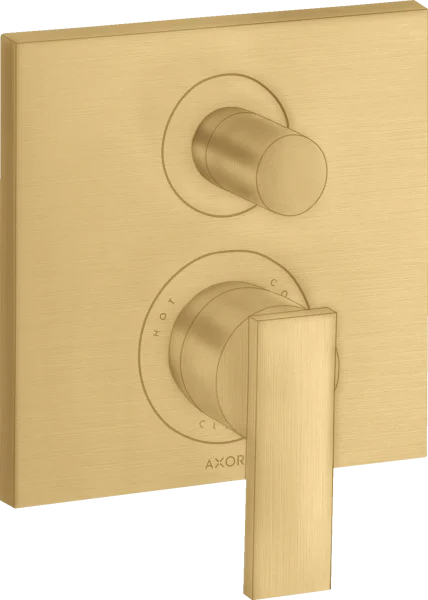 Axor Citterio Single Lever Manual Bath Mixer For Concealed Installation With Lever Handle Gold Brushed
