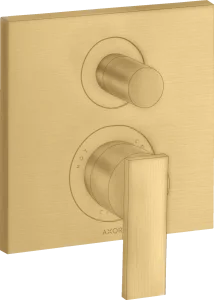 Axor Citterio Single Lever Manual Bath Mixer For Concealed Installation With Lever Handle Gold Brushed